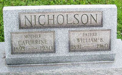 William B. & Catherine Nicholson