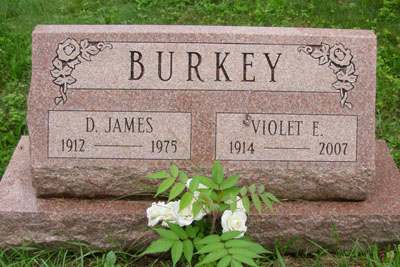 D. James & Violet F. Burkey