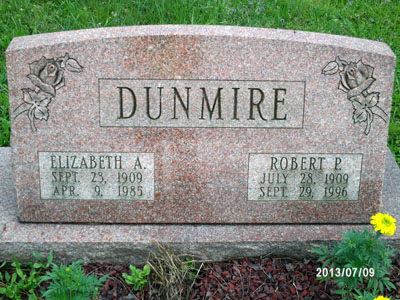 Robert P. & Elizabeth A. Dunmire