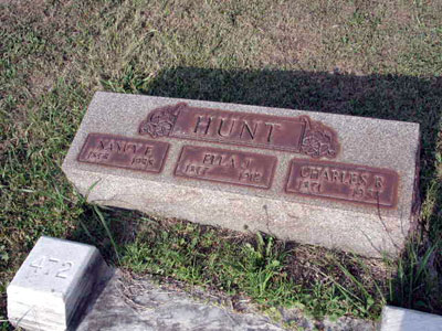 Nancy E., Ella J. & Charles R. Hunt