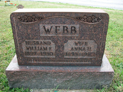 William F. & Anna U. Webb
