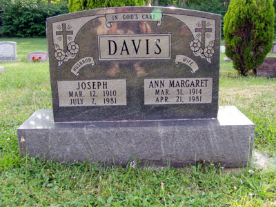 Joseph & Ann Margaret Davis