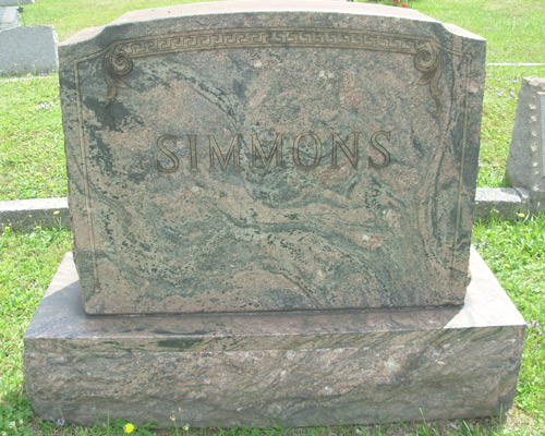 Simmons Family Marker