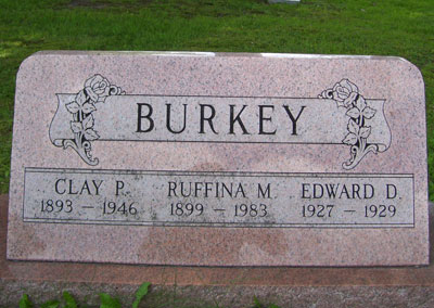 Clay P., Ruffina M. & Edward D. Burkey