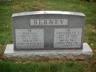 Harold & Gwendolyn T. Berney