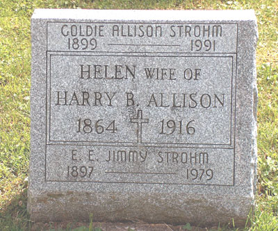 Helen Allison<br>Goldie Allison Strohm<br>E. E. Jimmy Strohm
