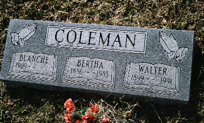 Blanche, Bertha & Walter Coleman